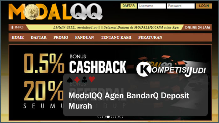 ModalQQ Agen BandarQ Deposit Murah